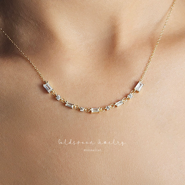 SEVYN NECKLACE - MULTI CRYSTAL DANITY NECKLACE